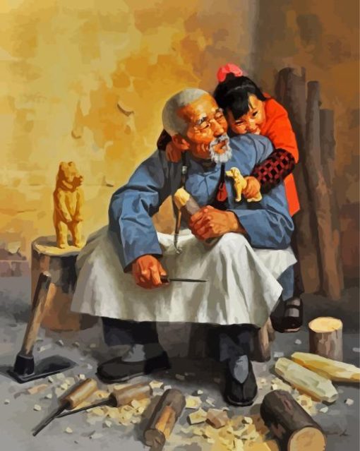 Chinese Grandparents Paint By Number