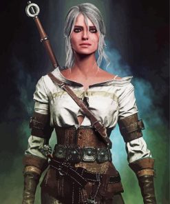 Ciri From Witcher Paint By Number