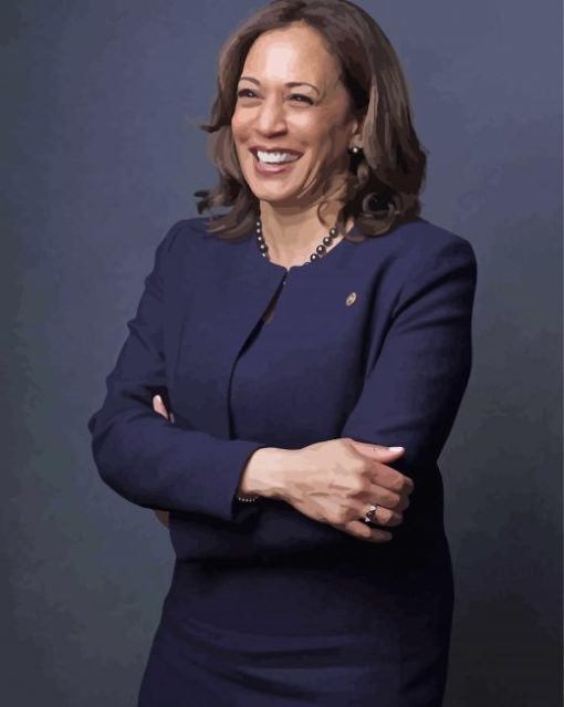 Classy Kamala Harris Smiling Paint By Number