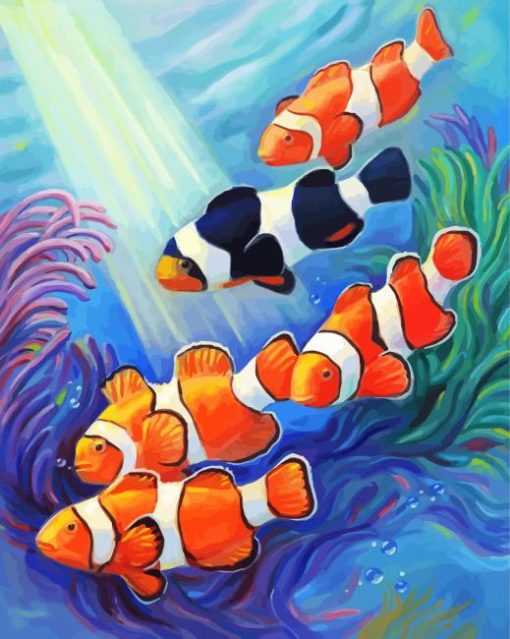 Clownfish Family Paint By Number
