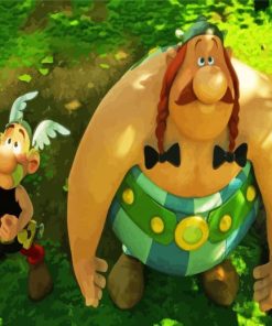 Comic Serie Characters Asterix Paint By Number