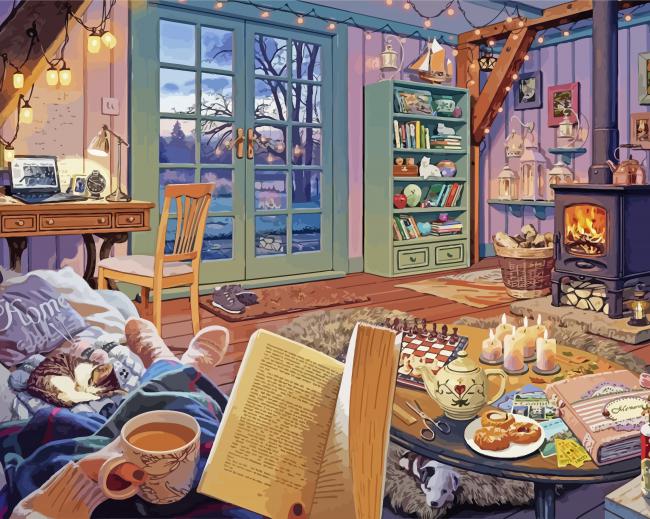 Cozy Evening Paint By Number