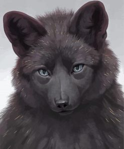 Black Wolf Paint By Number