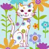 Cute White Cat Paint By Number