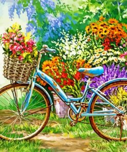 Floral Bike Paint By Number
