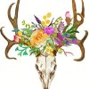 Floral Deer Paint By Number