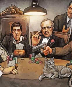 Gangsters Playing Poker Paint By Numbe