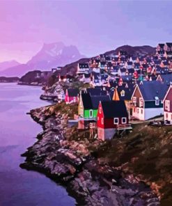Greenland At Sunset Paint By Number