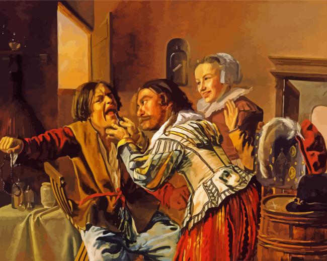 Jan Miense Molenaer The Dentist Paint By Number