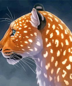 Light Leopard Paint By Number