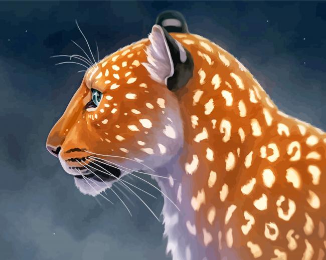 Light Leopard Paint By Number