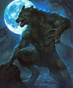 Mad Werewolf Paint By Number