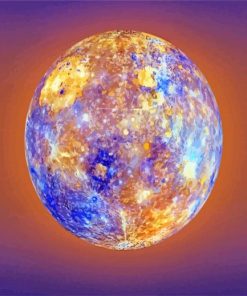 Mercury Planet Paint By Number