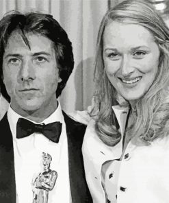 Meryl Streep And Dustin Hoffman Paint By Number