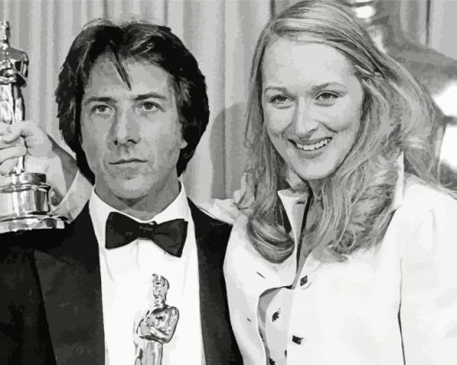 Meryl Streep And Dustin Hoffman Paint By Number