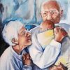 Newborn And Grandparents Paint By Number
