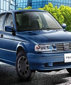 Blue Nissan Tsuru Paint By Number