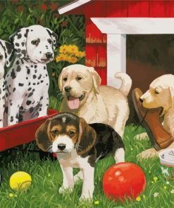 Puppies Party Paint By Number