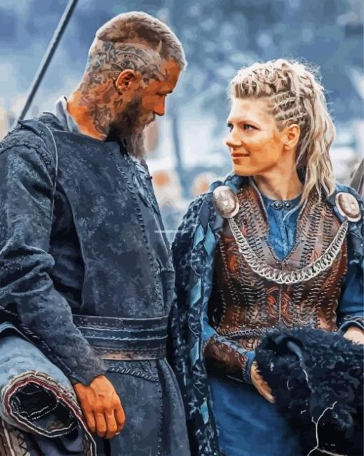 Ragnar And Lagertha Paint By Number