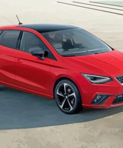 Red Ibiza Seat Cupra Paint By Number