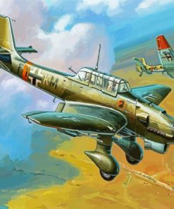 Stuka Plane Paint By Number