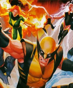 X-Men Illustration Paint By Number