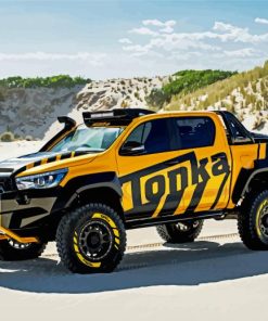 Yellow And Black Utes Paint By Number