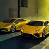 Yellow Lamborghini Huracan Cars Paint By Number