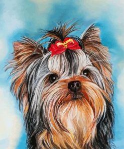 Yorkie Puppy Art Paint By Number