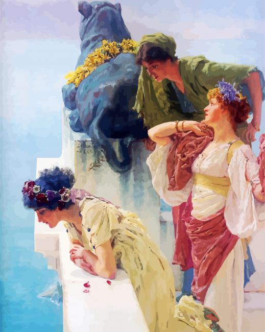 A Coign Of Vantage By Alma Tadema Paint By Number