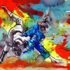 Abstract Judoka Paint By Number