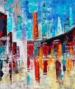 Abstract City Paint By Number