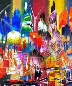 Abstract London City Paint By Number