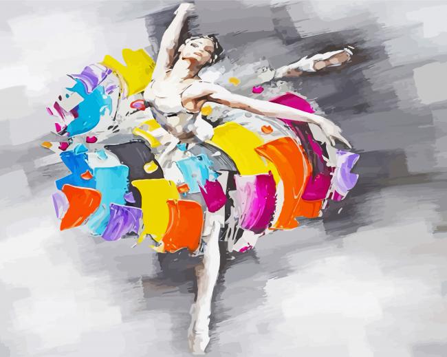 Abstract Woman Dancing Art Paint By Number