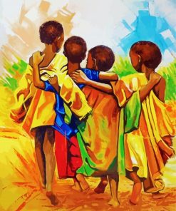 Aesthetic African Children Paint By Number