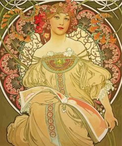 Aesthetic Art Nouveau Ivy Paint By Number