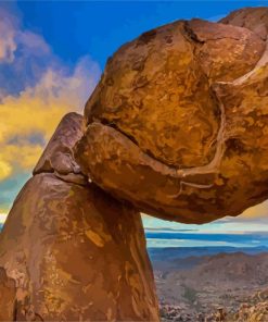 Aesthetic Balance Rock In Big Bend National Park Paint By Number