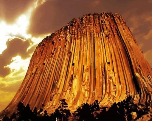 Aesthetic Devils Tower Paint By Number