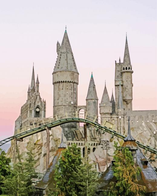 Aesthetic Harry Potter Hogwarts Paint By Number