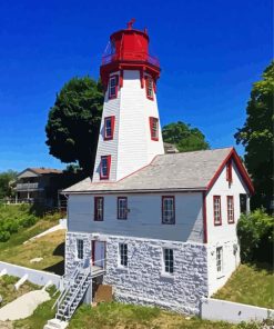 Aesthetic Kincardine Lighthouse Paint By Number