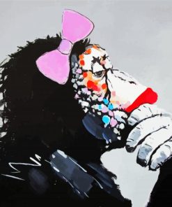 Aesthetic Monkey By Banksy Paint By Number