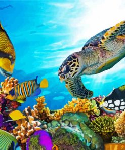 Aesthetic Sea Animals Paint By Number