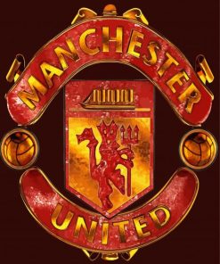 Aesthetic Manchester United Logo Paint By Number
