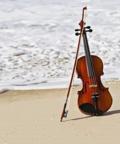 Aesthetic Violin Beach Paint By Number
