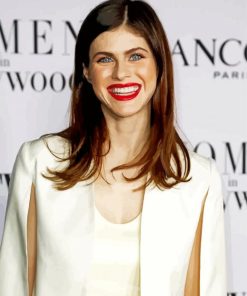 Smiling Alexandra Daddario Paint By Number