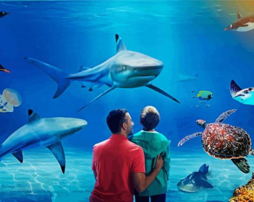 Aquarium Sea Life Paint By Number