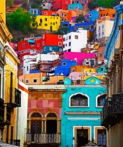Artistic Colorful City Paint By Number