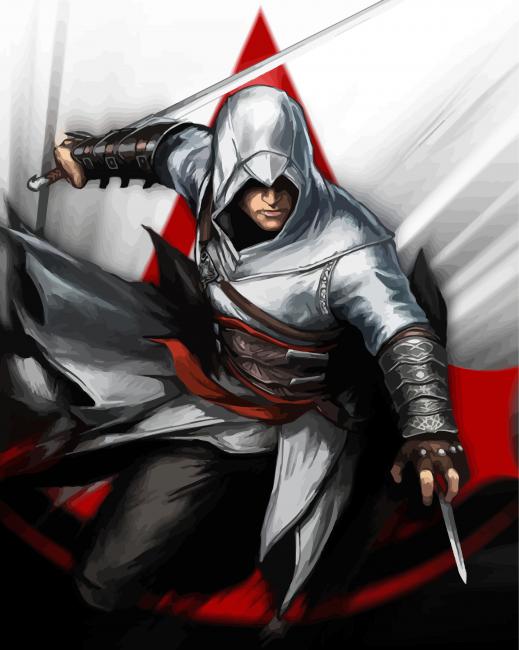Assassins Creed Ezio Paint By Number