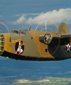 B 24 Liberator Bomber Paint By Number