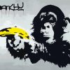 Monkey With Banana By Banksy Paint By Number
